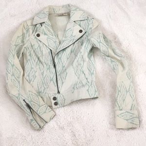 Aztec Mudd Jean Moto Jacket